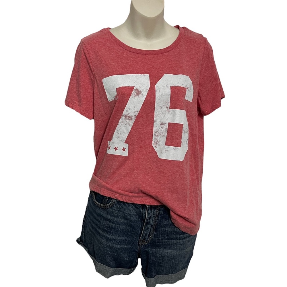 GRAYSON THREADS Red 76 Casual Tee, Size XL